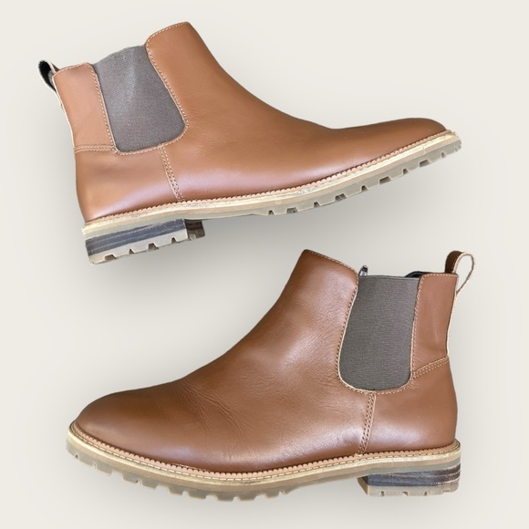 Lands' End Shoes - Land’s End Leather Lug Chelsea Boots